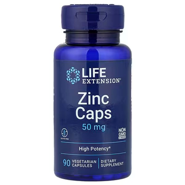 ZINC 50MG X 90 VEGGIE CAPS - LIFE EXTENSION