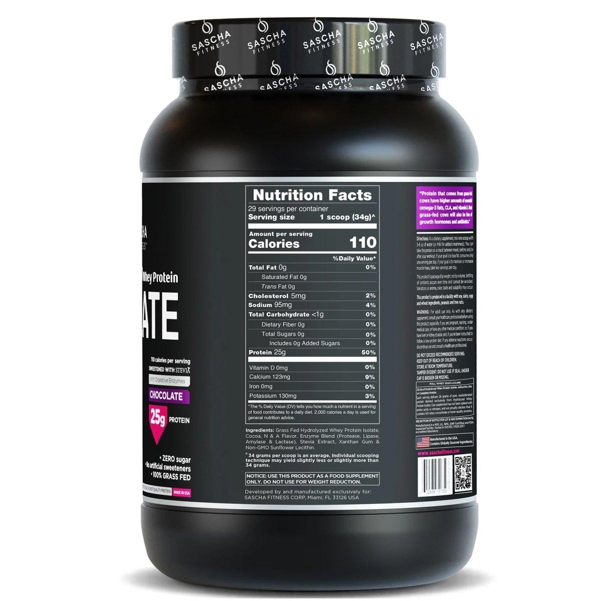 HYDROLYZED WHEY PROTEIN SASCHA FITNESS