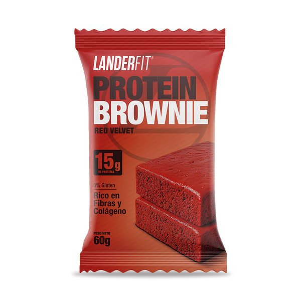 BROWNIE PROTEICO LANDERFIT - CAJA DE 12 UNIDADES