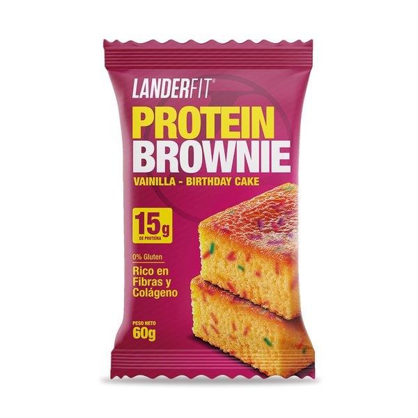 BROWNIE PROTEICO LANDERFIT - CAJA DE 12 UNIDADES