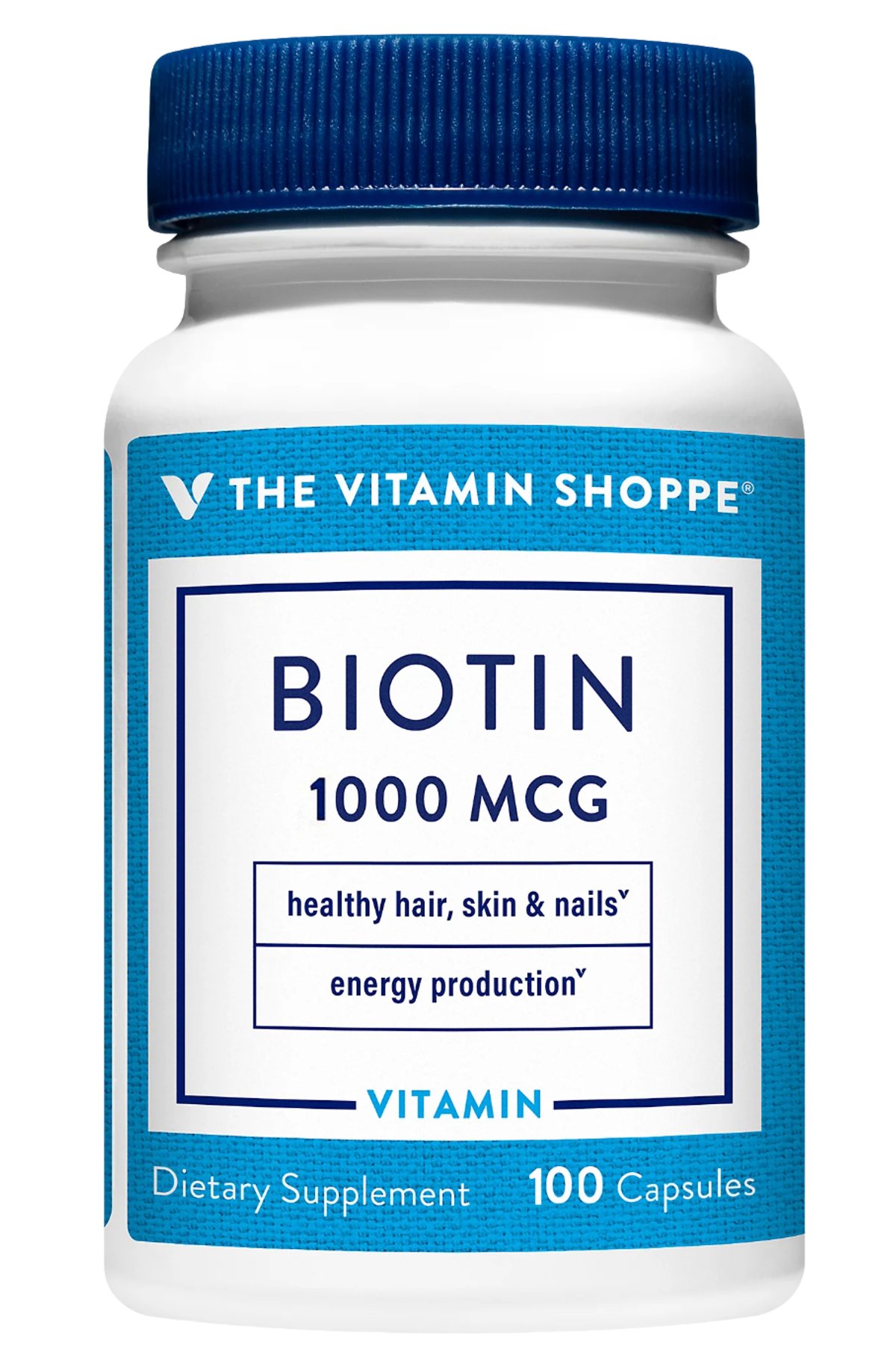 Biotin 1mg (100 Capsulas) Vitamin Shoppe