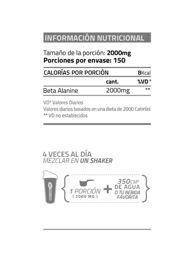 BETA ALANINA STAR NUTRITION 300G