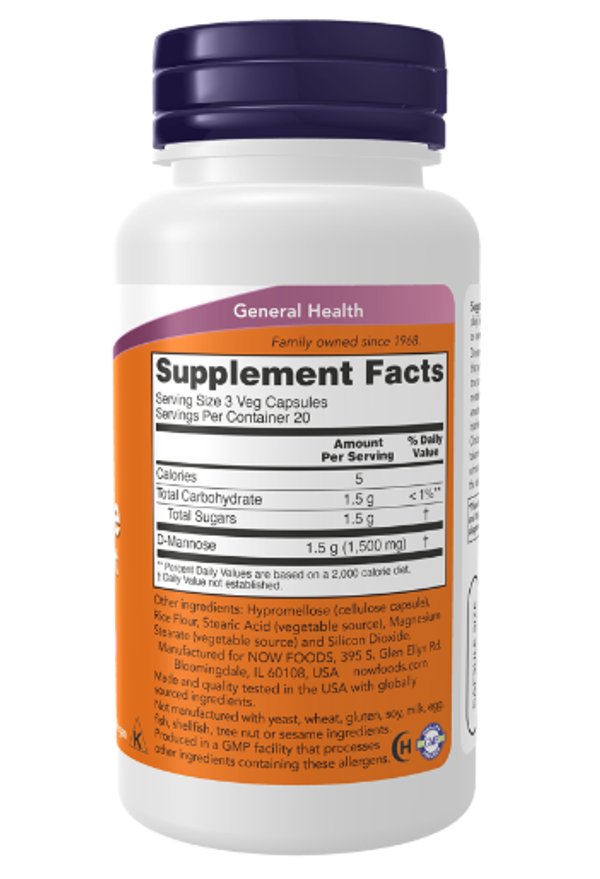 D MANOSSA 500MG X 60 CAPS - NOW