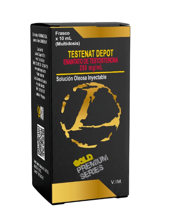 TESTENAT DEPOT - ENANTATO DE TESTOSTERONA 250 MG X 10 ML LANDERLAN GOLD