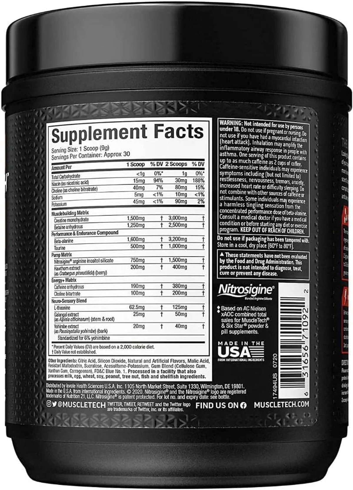 VAPOR X5 MUSCLETECH 30 SERVICIOS