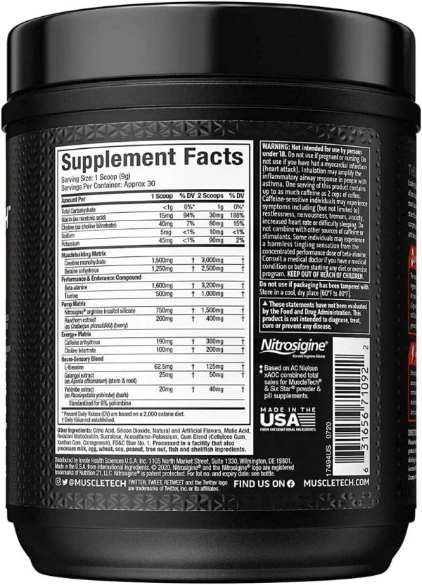 VAPOR X5 MUSCLETECH 30 SERVICIOS