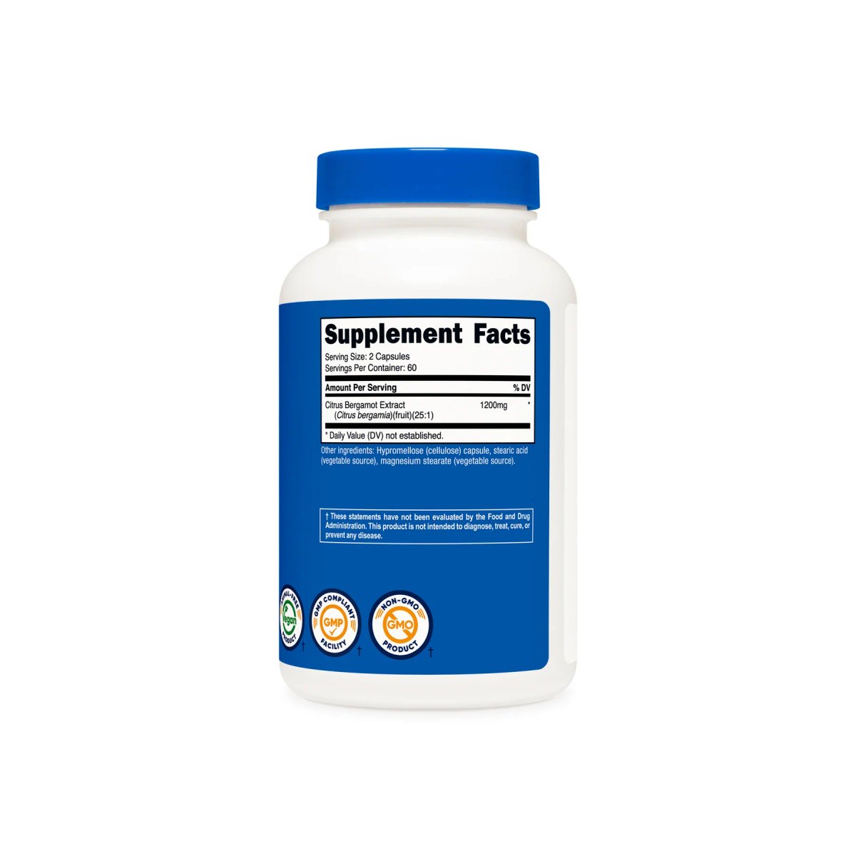 CITRUS BERGAMOT 1200MG X 120 CAPS - NUTRICOST - 2