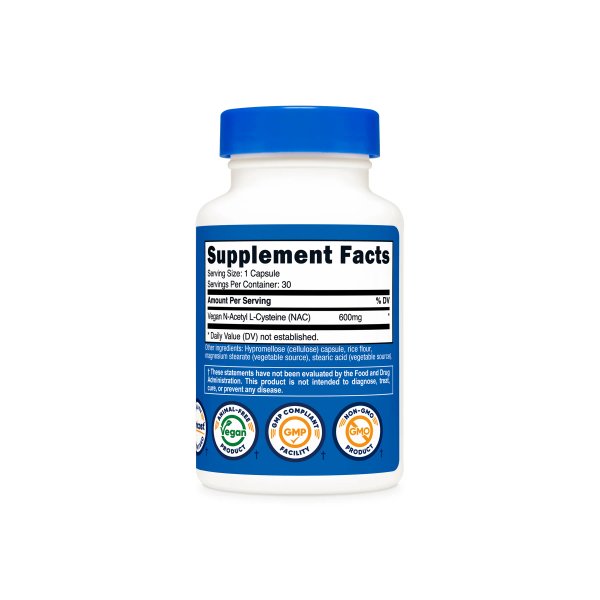 NAC 600MG X 30 CAPS - NUTRICOST