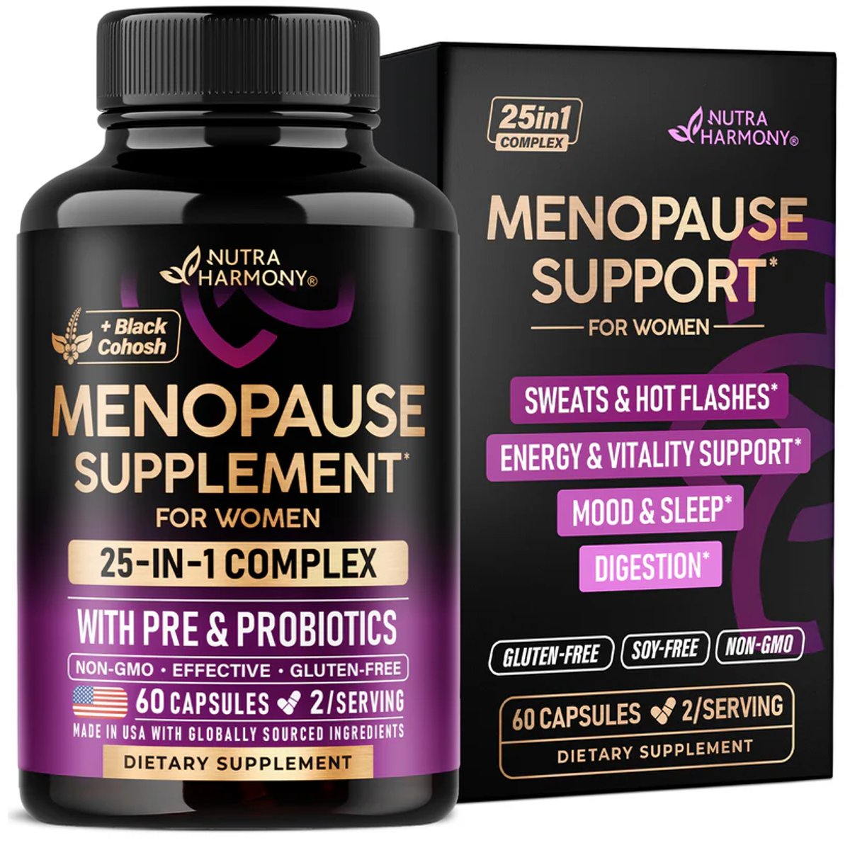 MENOPAUSE SUPLEMENT X 60 CAPS - NUTRA HARMONY