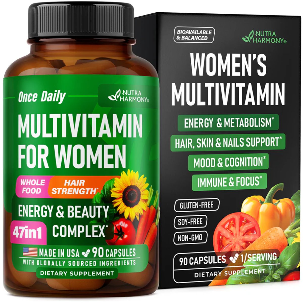 MULTIVITAMIN FOR WOMEN X 90 CAPS - NUTRA HARMONY