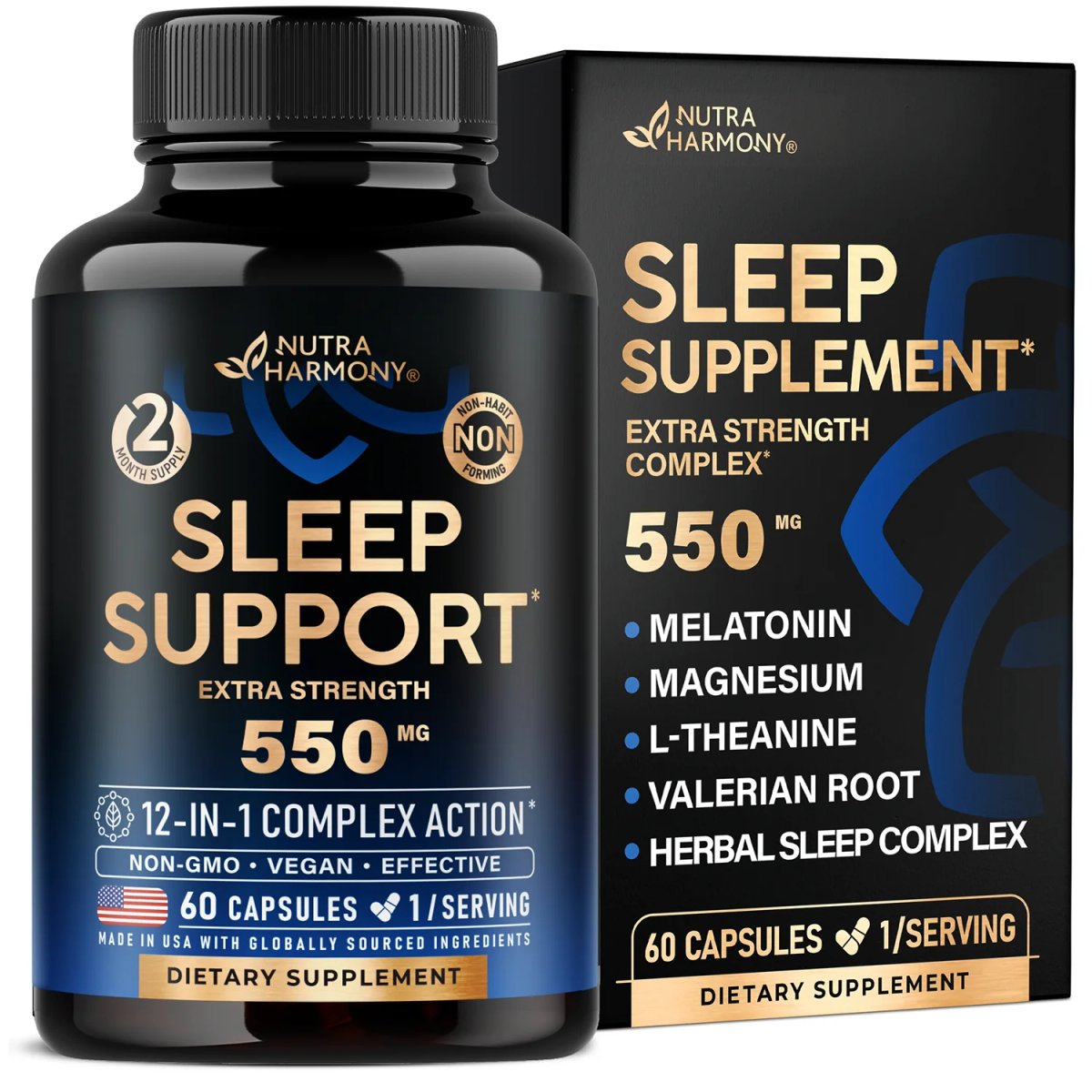 SLEEP SUPPORT 550MG X 60 CAPS - SUEÑO PROFUNDO