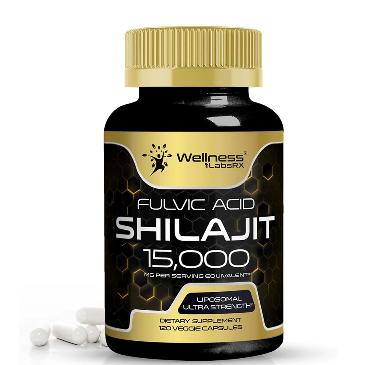 SHILAJIT LIPOSOMAL + Fulvic Acid 15,000 mg - Wellness Labs RX