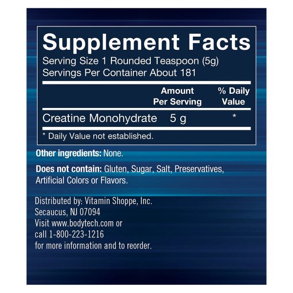 BODYTECH  Creatina Monohidratada  905G (181 Tomas)