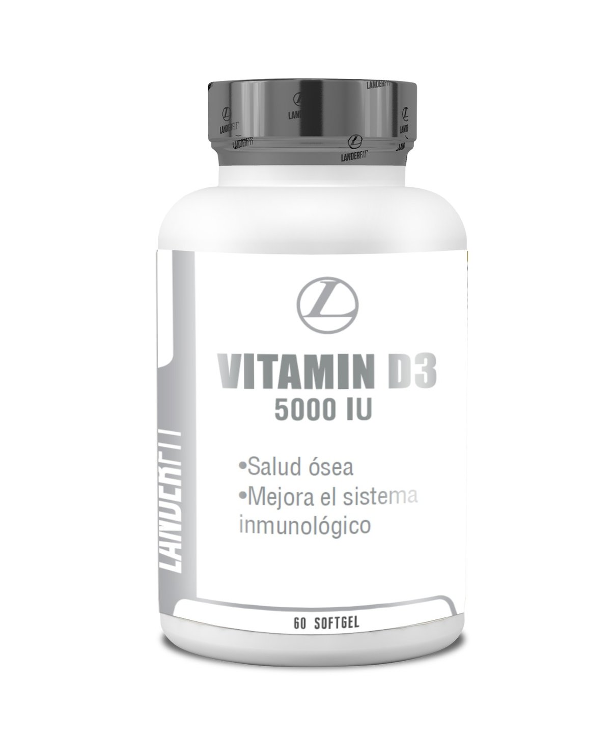 Vitamina D3 LanderFit 5.000 UI x 60 Softgels