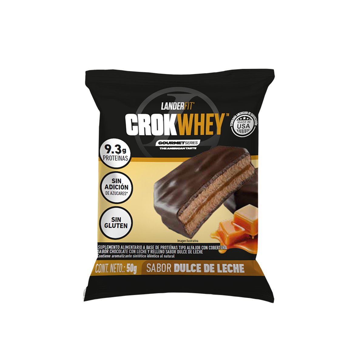 CrokWhey LanderFit Dulce de Leche – Caja x 10 unidades