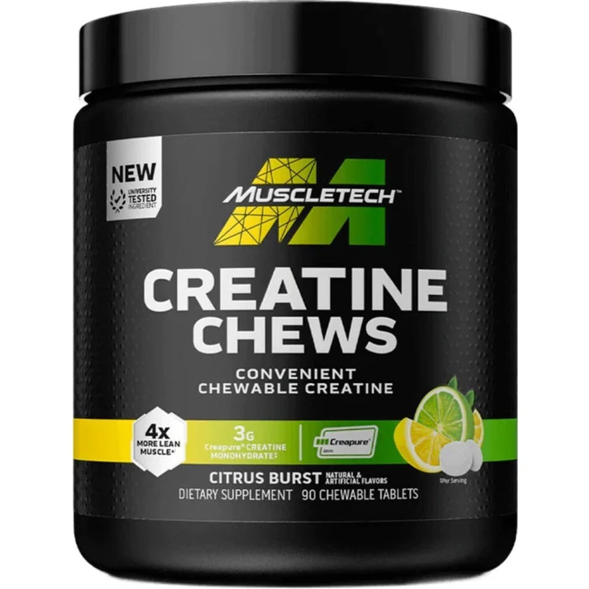 CREATINE CHEWS CITRUS - CREAPURE - MUSCLETECH X90