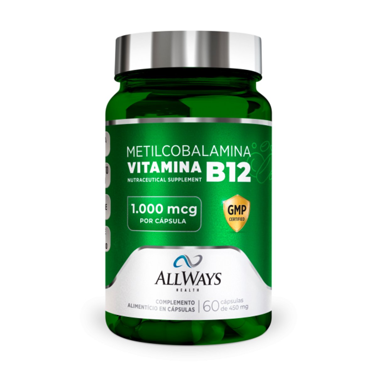 B12 Metilcobalamina  450mg 60 Caps