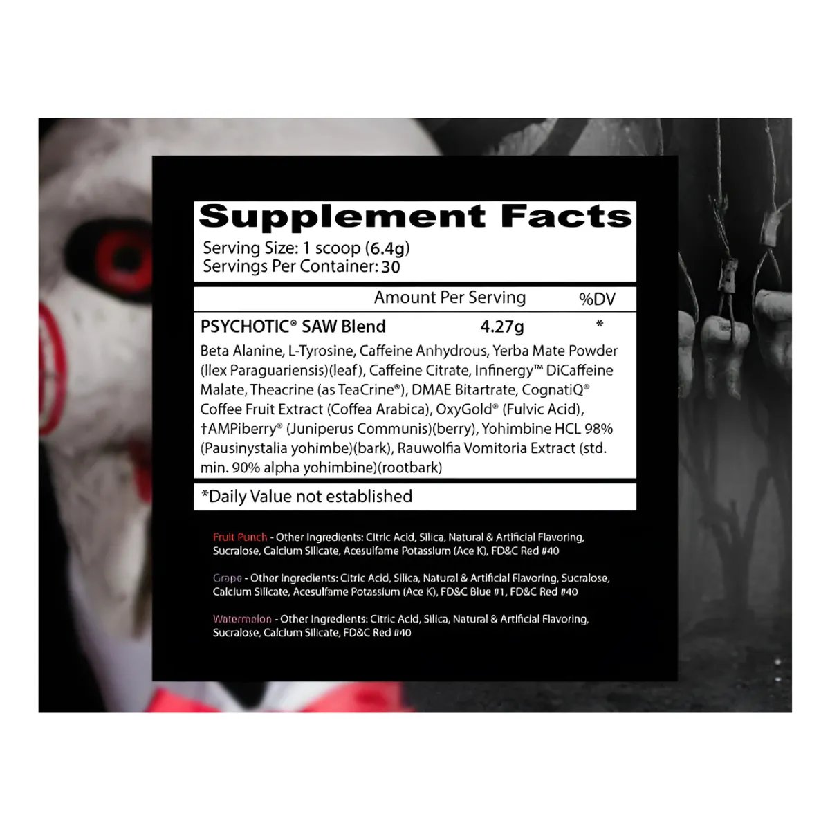  Psychotic SAW Pre-Workout | Insane Labz 30 SERVICIOS - 2