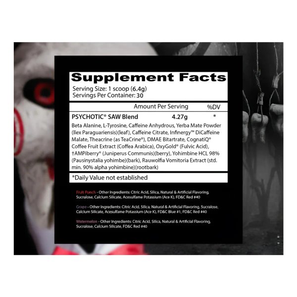 Psychotic SAW Pre-Workout | Insane Labz 30 SERVICIOS