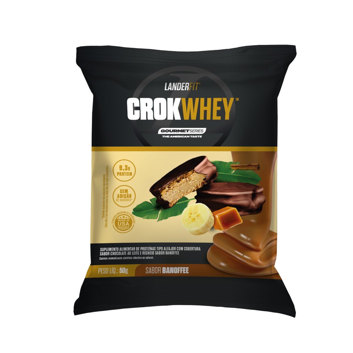 CrokWhey LanderFit Banoffee – Caja x 10 unidades