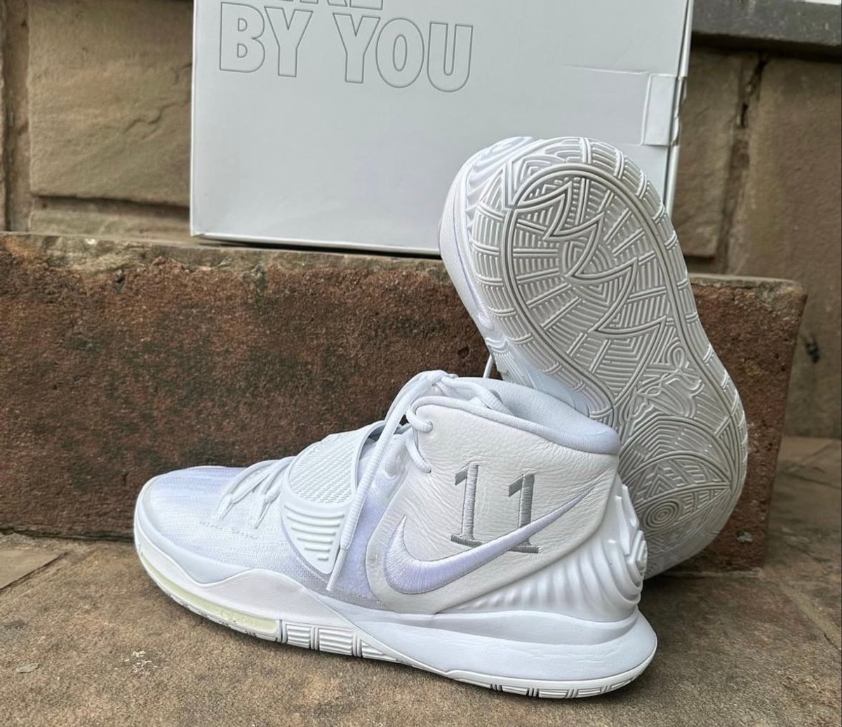 NIKE KYRIE 6 – WHITE / PURE PLATINUM  (Calce 10.5us) - 3
