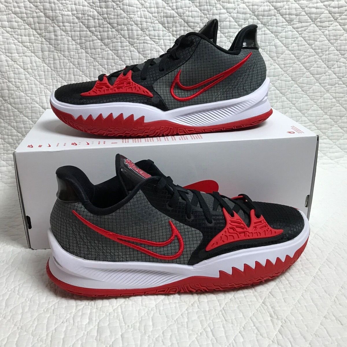 NIKE KYRIE LOW 4 TB – BLACK / UNIVERSITY RED (calce 5.5/8us) - 2
