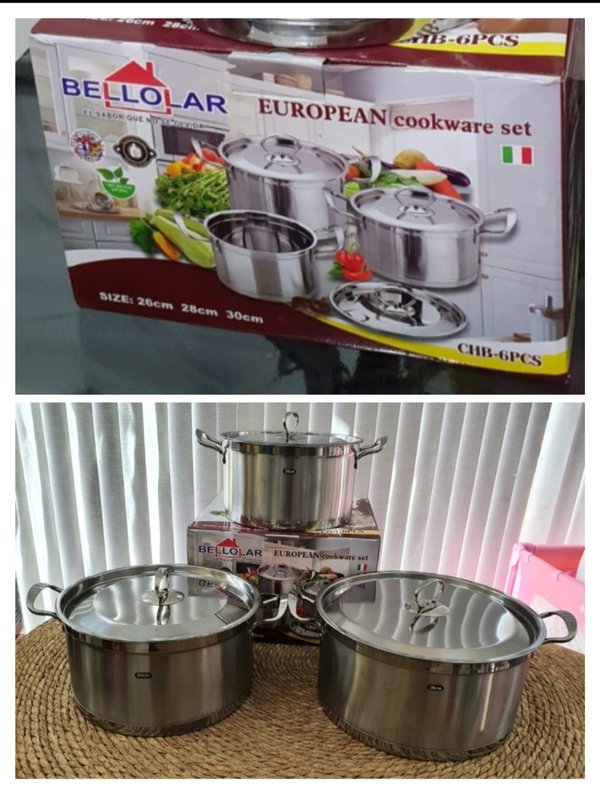 Juego De Ollas De 3 piezas 