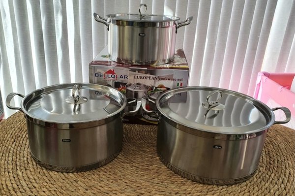 Juego De Ollas De 3 piezas 