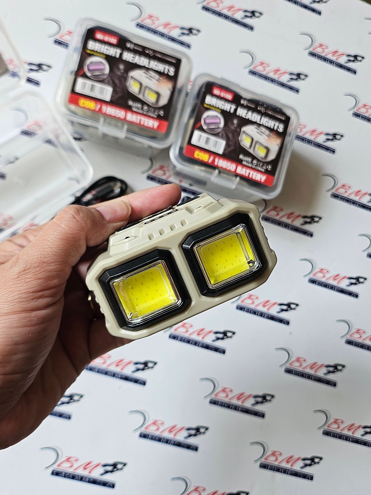 LINTERNA PARA CABEZA  CON SENSOR TIPO MINERO  - 3