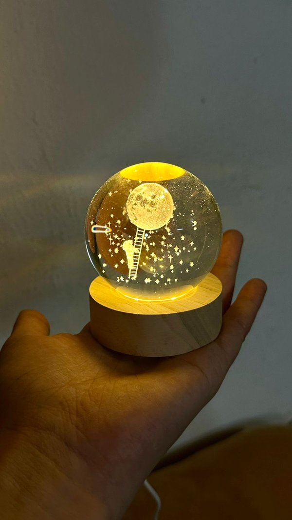 Luz cristal circular 