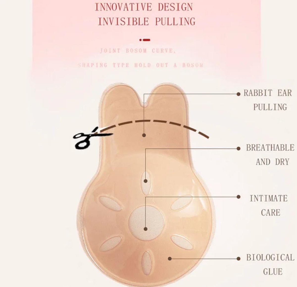 Sujetador Adhesivo levanta Seno 2en1