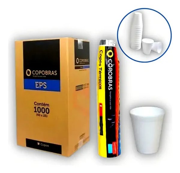 VASO TERMICO BLANCO DE 120 ML X 25 UN.