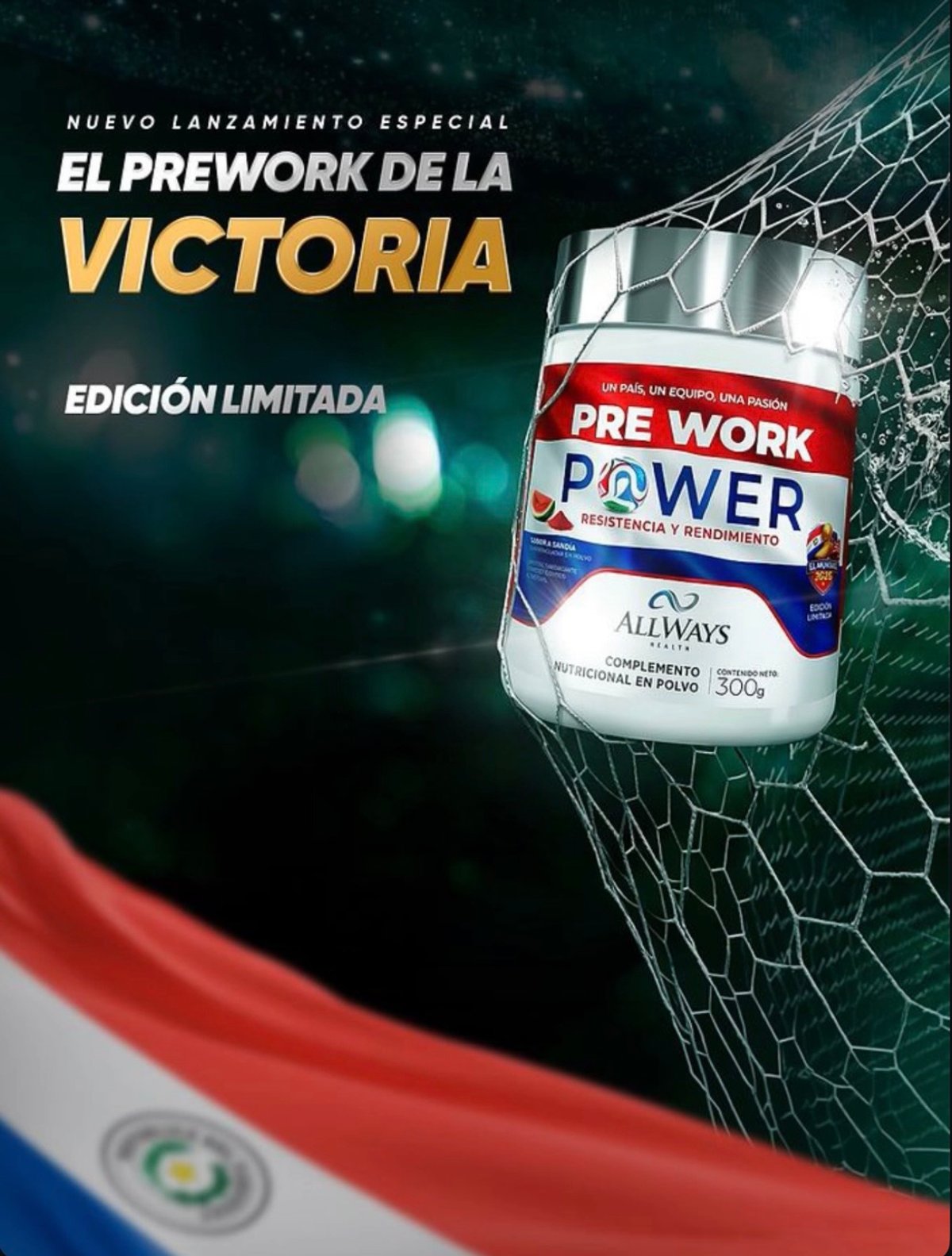 Allways Pre Work Power 300gr Albirroja Edición Limitada. - 2