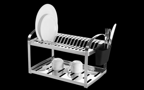 Escurridor de Platos BRINOX SUPREMA P/ 16 PLATOS ACERO INOX.