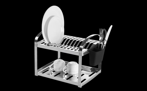 Escurridor de Platos BRINOX SUPREMA P/ 12 PLATOS ACERO INOX.