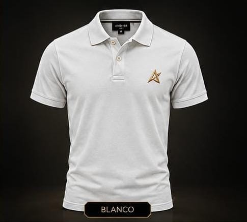 Remera polo rojo bordó, blanco, negro y azul marino con diseño en el pecho - 2