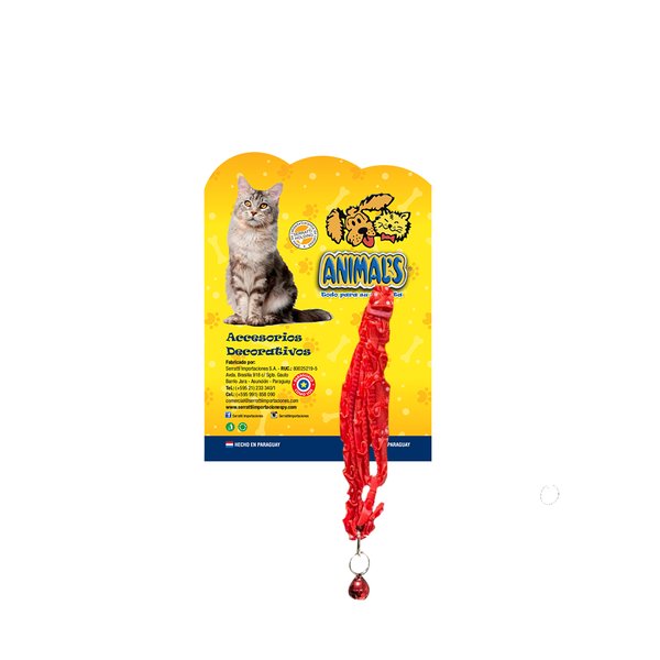 Collar Gatuno Rojo Rubí