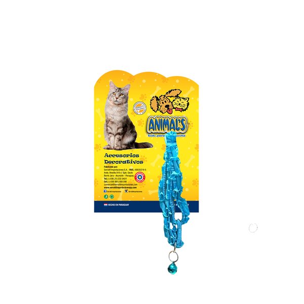 Collar Gatuno Azul Cielo