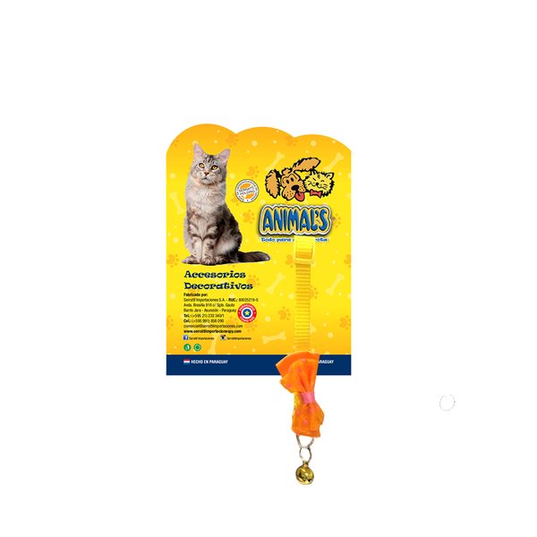 Collar Gatuno Naranja Coral