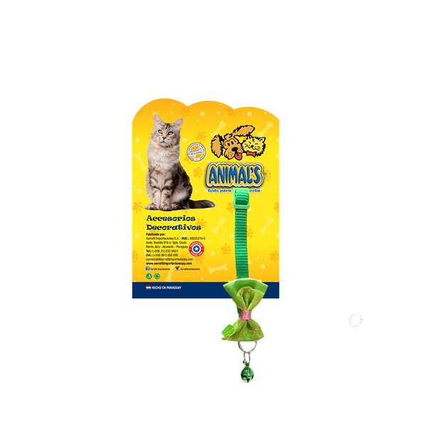 Collar Gatuno Verde Lima