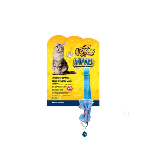 Collar Gatuno Celeste Brisa