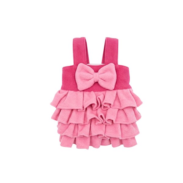 Vestido Volados Rosa