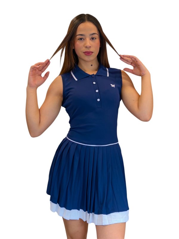 Vestido Plisado - M