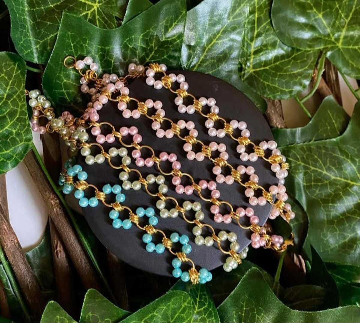 PULSERA DE PERLAS | SET DE AROS Y PULSERA DE PERLAS