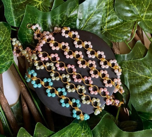 PULSERA DE PERLAS | SET DE AROS Y PULSERA DE PERLAS