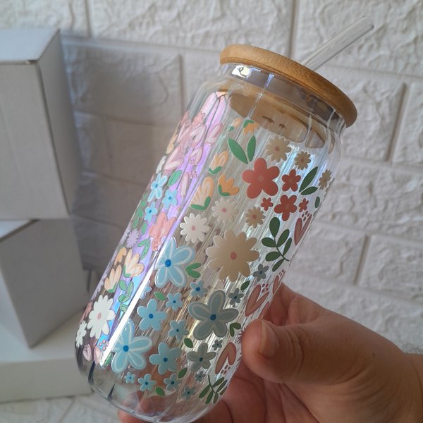 VASO FLORES COLORIDAS