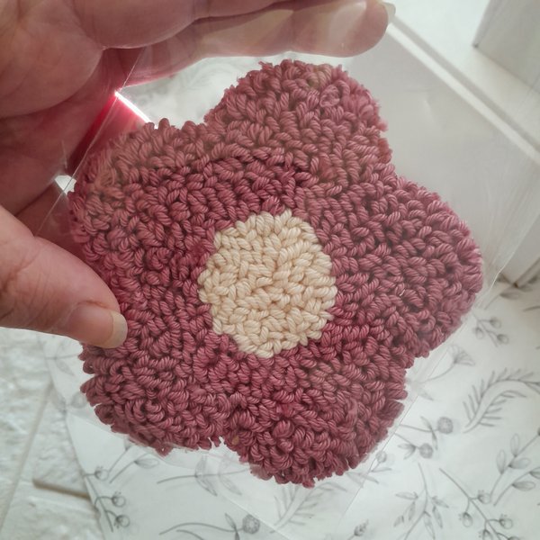 Posavaso Flor. Colores variados.