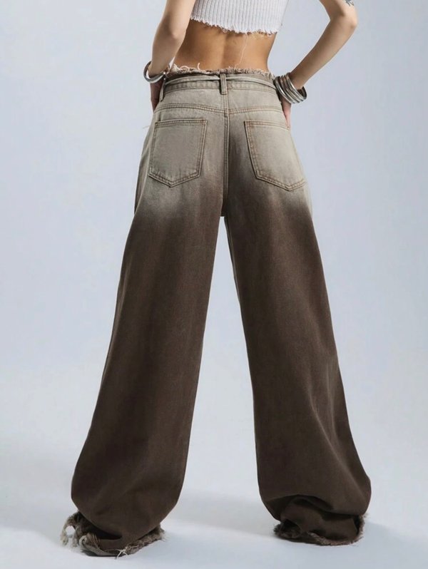 ASHEN RAW WIDE LEG 