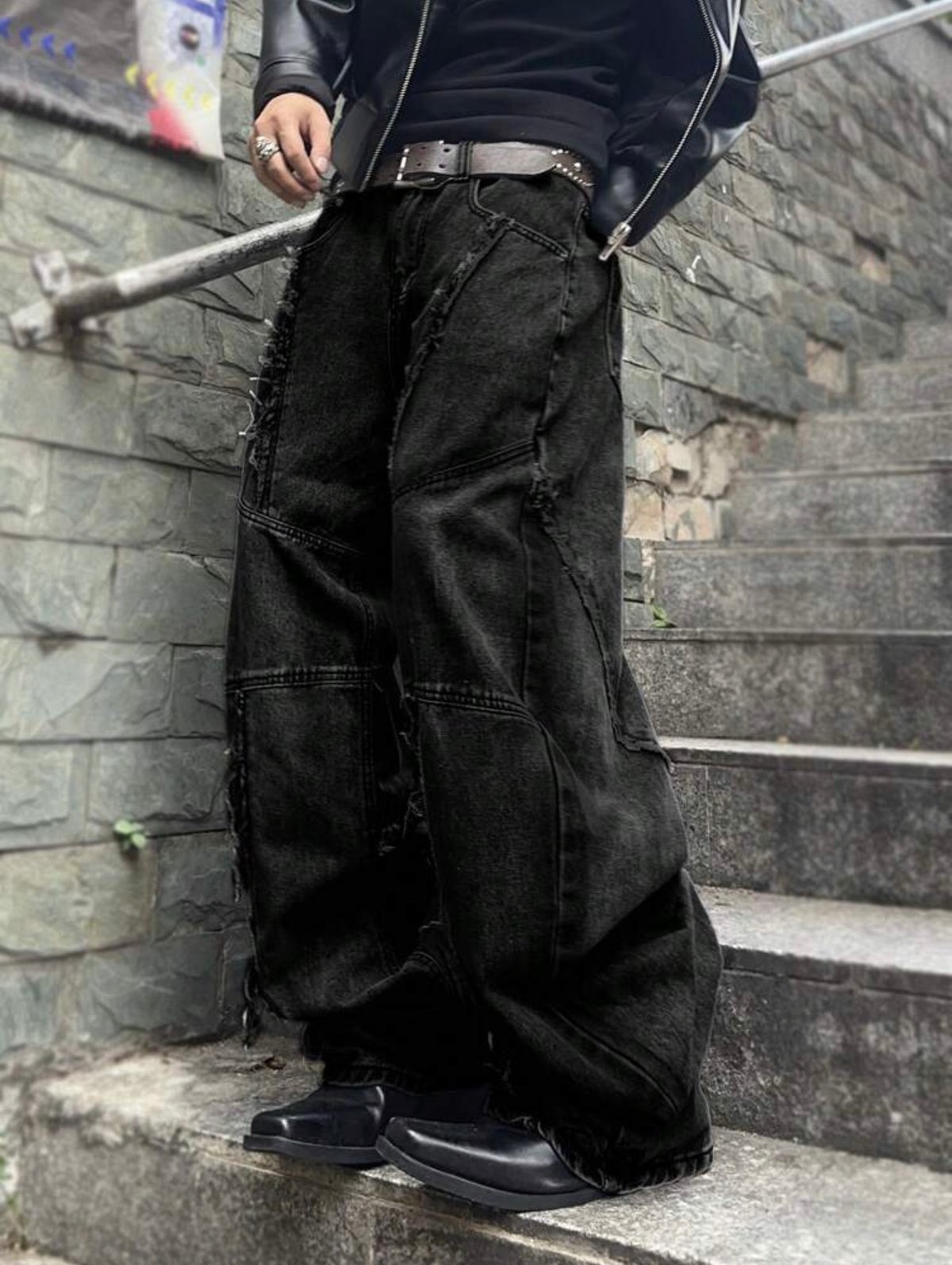 Noir Drift Jeans - 3