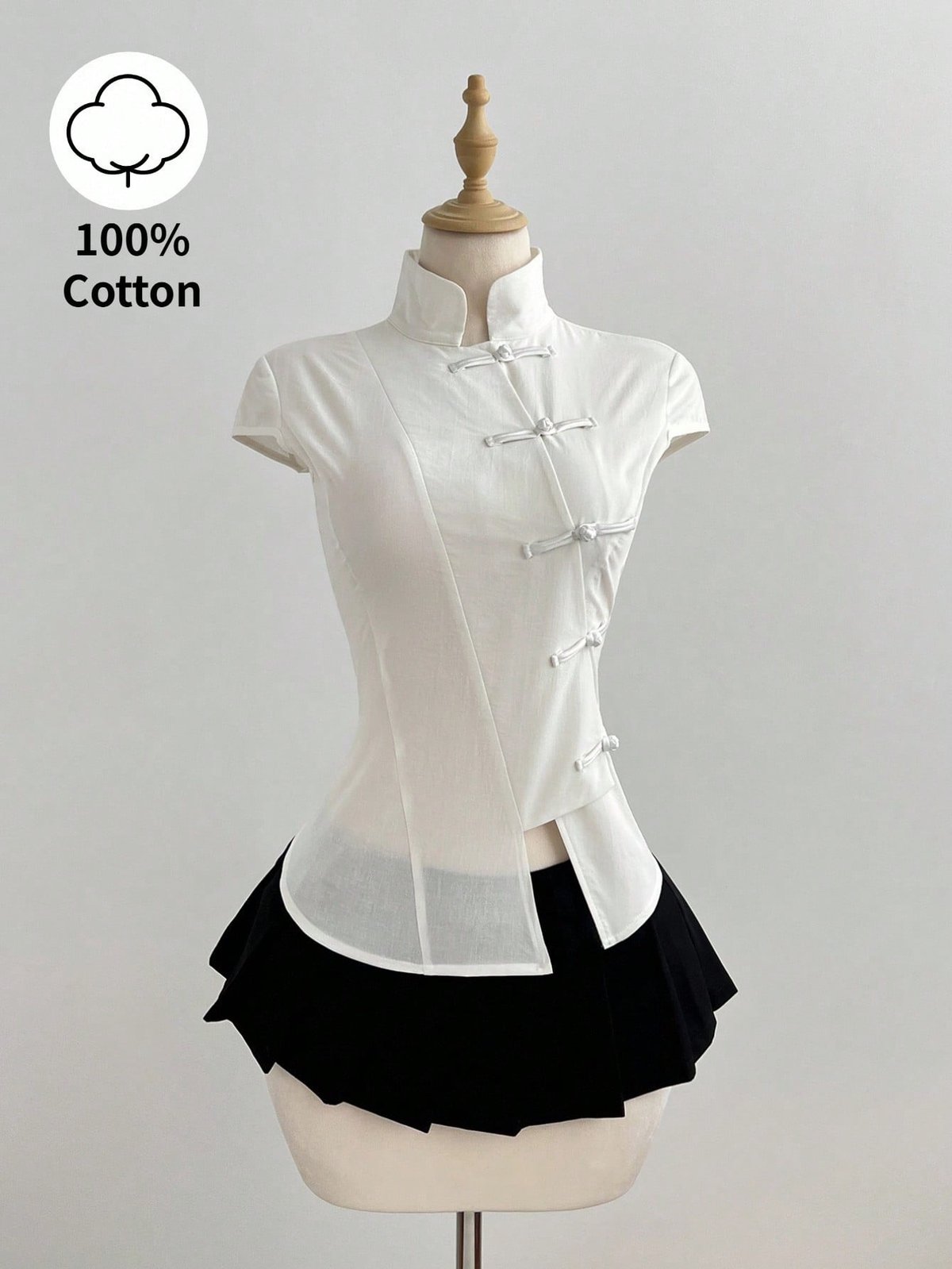 Cheongsam-Inspired Top - 4